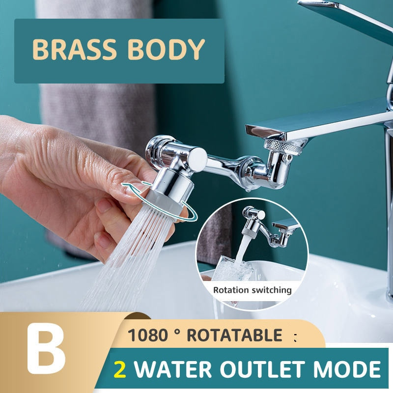 Full Rotating Universal Faucet Extender
