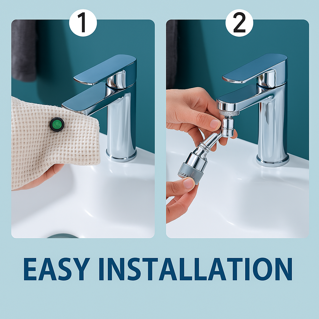 Full Rotating Universal Faucet Extender