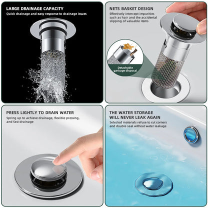 Auto-Rise Anti-Clog Sink Filter